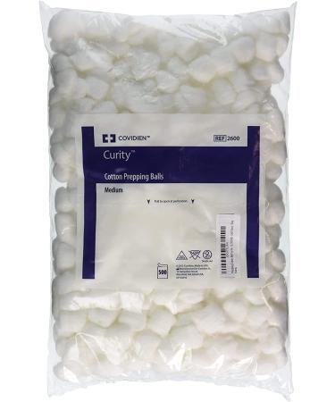 Perfect Stix - Cotton Balls M-500ct Cotton Balls M Cotton Balls, Pack of 500ct, Plain Pack of 500ct Medium Cotton Balls