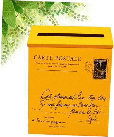 OSALADI 2pcs Box Creative Decoration Mail Wall Post Propyellow Photo Home Ornament Yellowx2pcs mediumx2pcs - Buy Online on SooperMarket.com