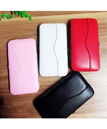 NUOMI Tweezers Storage Case - White PU Rectangle Box for Makeup Tools | Organize Eyelash Curler, Extension Tweezers, Scissors, Grooming Tools - Buy Online on SooperMarket.com