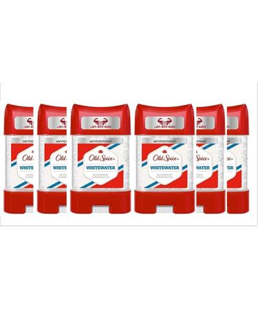 Old Spice Whitewater Deodorant Gel & Antiperspirant 70 ml / 2.3 oz (Pack of 6)