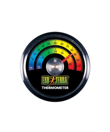 Exo Terra Dial Thermometer Black & Gray Blacks & Grays