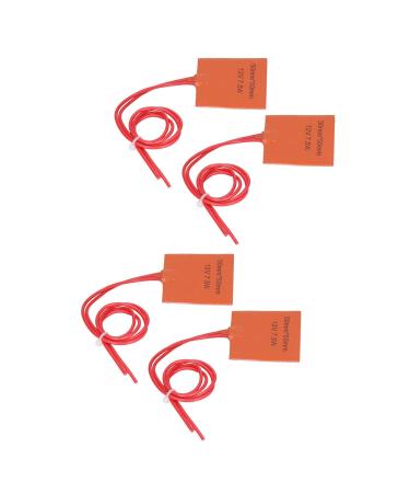 12V Silicone Heater - 4 Pack Heating Pillows & Mats | 7.5W Warmers for Pipeline & Barrel | 120-150  - Buy Online on SooperMarket.com