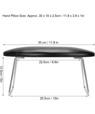 Nail Art Hand Pillow Nail Art Hand Cushion Soft and Comfortable Portable Pu Leather for Household Nail Salon for Professional and Individual Use(Black) - Buy Online on SooperMarket.com