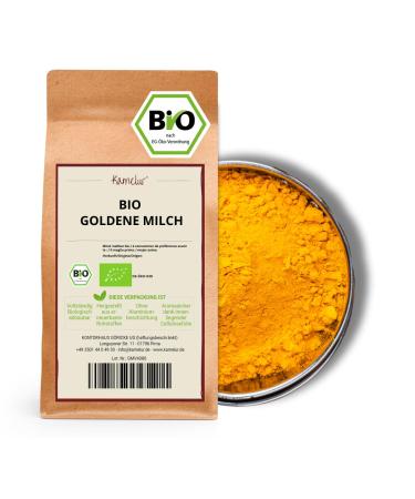 Camelur 500g organic spice mixture golden milk powder - for turmeric latte with balanced taste - golden milk in biodegradable packaging 500 g (1 Pack)