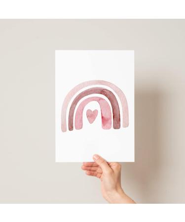 Pompom Prints Set of 3 | Rainbow Nursery Decor | Scandi Boho Style | Playroom Wall Art (5x7 Inch) | Picture Frames Not Included - Buy Online on SooperMarket.com