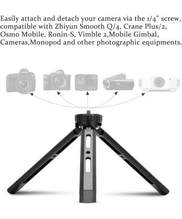 EaxanPic Aluminum Mini Tripod for Zhiyun, DJI, and Other Gimbals - Adjustable Height Desktop Stand - Buy Online on SooperMarket.com