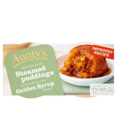 Aunty's Steamed Golden Syrup Puddings (2x100g)