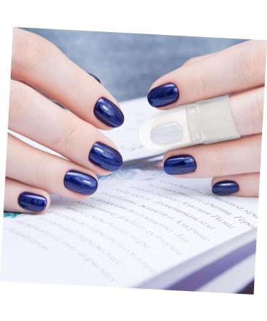 FRCOLOR 60 Pcs Nail Case Nail Soak off Caps Manicure Art Varnish Protector Nail Polish Varnish Protector Reusable Gelt Nail Gel Polish Nail Polish Protector Plastic Removal Tool Milk 4x2cmx3pcs As Shownx3pcs - Buy Online on SooperMarket.com