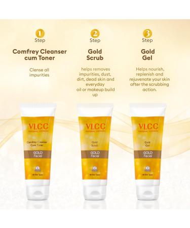 Buy VLCC Gold Facial Kit 300gm + FREE Rose Water Toner 100ml - Radiant Skin Care Online - Buy Online on SooperMarket.com