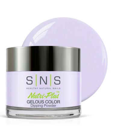 SNS Nail Dip Powder Gelous Color Dipping Powder - Lavender Mist (Purple/Pastel Cream) - Long-Lasting Dip Nail Color Lasts 14 Days - Low-Odor & No UV Lamp Required - 1 OZ