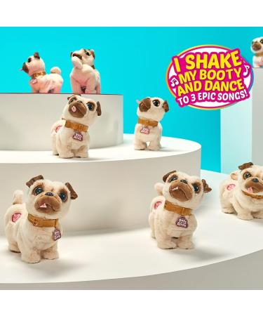 Pets Alive Poppy The Booty Shakin Pug Interactive Dancing Plush Puppy by ZURU - Fun & Entertaining Toy for Kids and Adults - Buy Online on SooperMarket.com