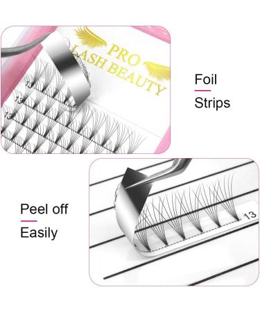 6D-C-0.07-11mm Short Stem Pre Made Fan Eyelash Extensions - Russian Volume Lashes 0.07 - 11mm Length - Buy Online on SooperMarket.com