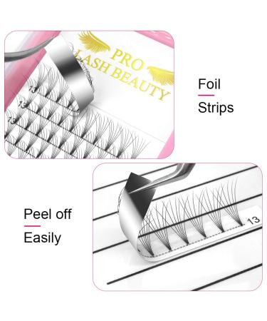6D-C-0.10-Mix Short Stem Eyelash Extensions - Finished Volume Eyelash Compartments (0.10 C Curl 8-14 mm) - Shop Internationally - Buy Online on SooperMarket.com