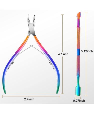 Easkep Cuticle Trimmer & Pusher - Professional Stainless Steel Cutter Nippers for Fingernails and Toenails - Buy Online on SooperMarket.com