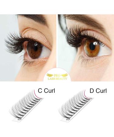 6D-C-0.07-11mm Short Stem Pre Made Fan Eyelash Extensions - Russian Volume Lashes 0.07 - 11mm Length - Buy Online on SooperMarket.com