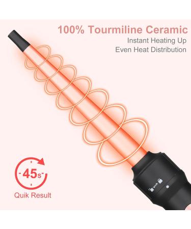 5 In 1 Curling Wand Set-Hair Waver Curling Iron 3 Barrel Triple Crimper Tool Beach Waves with 3/4-1 1/4 inch 5 Interchangeable Barrels Hair Curler for Women Hairstyles(Rose Gold) - Buy Online on SooperMarket.com