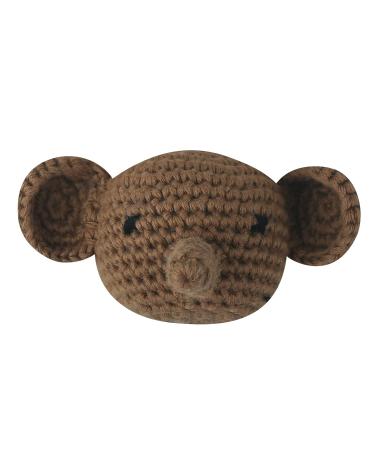 Mini Knitted Elephant Heads Pacifier Chain for Newborn Teething Toy - Buy Online on SooperMarket.com