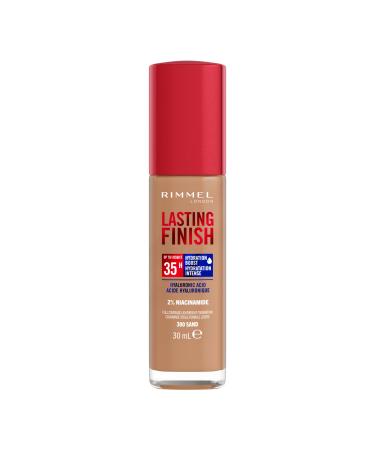 Rimmel London - Lasting Finish 35 Hour Foundation Long-Wearing Hydrating Vegan Formula Full-Coverage - Sand 1 count (Pack of 1) Sand - 300