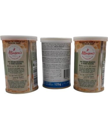 Allinson Easy Bake Yeast Tin 2X100G + Free SAF Active Yeast 125g | Fast Action | Makes 14 Loaves | Vegetarian & Vegan Friendly - Buy Online on SooperMarket.com