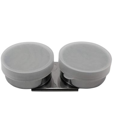 LQ Industrial Pallet Cup Large Mouth Double Dipper Painting Pot Stainless Steel Oil Container Paint Turpentine Solvent Container with Screw Cap