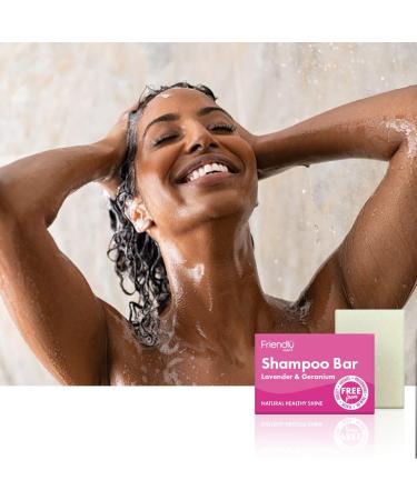 Buy Lavender Geranium Natural Shampoo Bar (95g Pack of 12) - Eco-Friendly Sulfate-Free International Shipping Available - Buy Online on SooperMarket.com