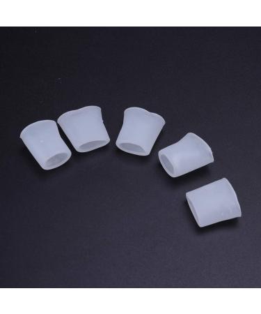 FOMIYES Gel Toe Sleeves Protectors Tube - 5 Pairs for Bunion, Blisters, Corns, Hammer Toes - Cushioned, Breathable Toe Wrap Covers - Toe Separators Brace for Toe Nail Loss and Friction Relief - Buy Online on SooperMarket.com