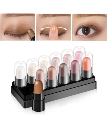 Reddhoon 12 Colors Eyeshadow Stick Pen Gradient Eye Shadow Stick Brilliant Shimmer Eye Makeup Pencil Waterproof Long-lasting Matte Shimmer Eyeshadow Pen A1 - Buy Online on SooperMarket.com