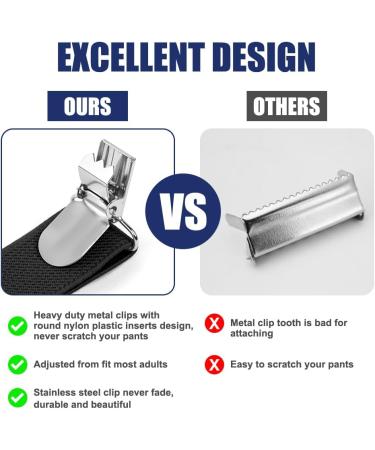 Aoowu Adjustable 2.5 cm Braces with Fly for Men & Women - Durable Black with 3 Metal Clips | Stylish & Functional - Buy Online on SooperMarket.com