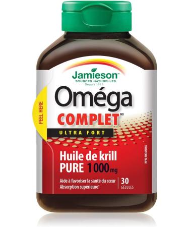 Jamieson Ultra Strength Krill 1000mg 30 Softgels - Buy Online on SooperMarket.com