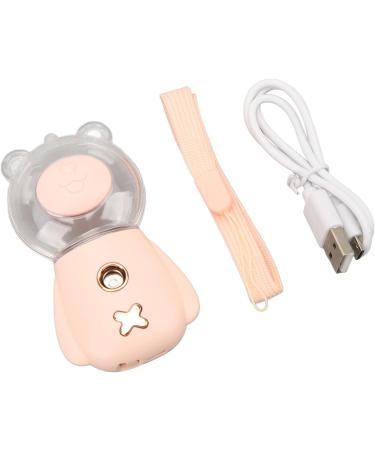 Nano Sprayer Cute Shape DC5V 300ML Moisturizing Skin Nano Mister Handheld 3 Minute Timing with Lanyard for Office Pink - Buy Online on SooperMarket.com