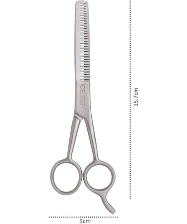 Professional 6.2 inch Hair Thinning Scissor with Hook - Double Sided Sharp Teeth for Barber Texturing - Men, Women, Kids - Buy Online on SooperMarket.com