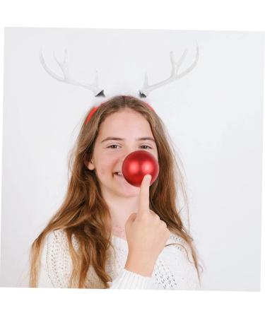 ABOOFAN 2 Pairs Christmas Flocked Antlers Hair Clips Headbands Handmade Diy Materials Headdress Diy Parts Diy Simulated Antlers Diy Deer Horn Hair Accessories White Artificial Flocking - Buy Online on SooperMarket.com