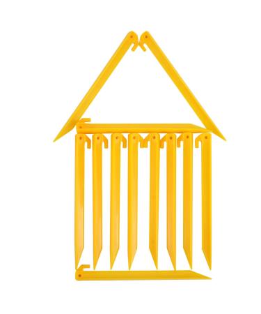 MUDOR 12 Inch Plastic Tent Stakes -12 pcs Heavy Duty and Durable Tent Pegs Spike Hook for Campings Outdoor Sand Beach, Sturdy Canopy Stakes Accessories , Garden Lawn Stakes