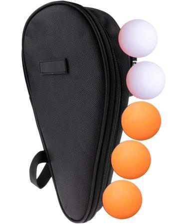 Yuecoofei Table Tennis Racket Case Cover with Ball Storage Pocket - Paddle Carry Bag for Ping Pong - Includes 5 Table Tennis Balls - Buy Online on SooperMarket.com