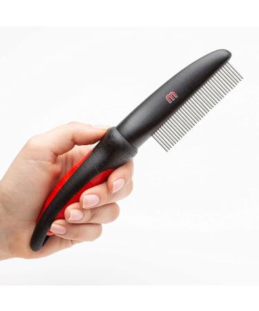 Mikki Anti-Tangle Shedding Comb for Dogs and Cats - Removes Knots, Mats, and Tangles - Ideal for Thick and Coarse Hair Coats - Buy Online on SooperMarket.com
