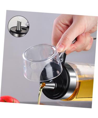 ABOOFAN Olive Oil Pourer Dispenser Vinegar Dispenser Bottle Glass Oil Bottle Oil Measuring Bottle Sauce Container Olive Oil Pour Spout Oil Dispenser Auto Salad Oil Salad Dressing 6.5x23.5cm As Shown - Buy Online on SooperMarket.com