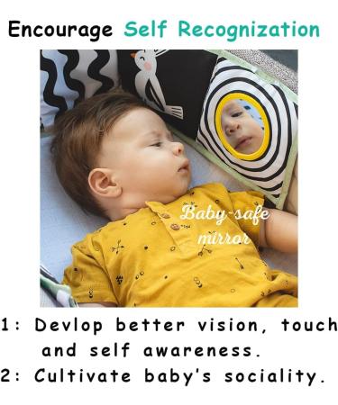 Baby Steps Koala High Contrast Soft Cloth Book - Educational Tummy Time Toy with Mirror & Teether for Infants and Toddlers - Sensory Activity Crib Toy 0-3 Yrs - Buy Online on SooperMarket.com