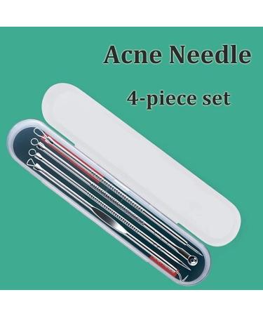 U-K Newest Dual Heads Acne Needle Blackhead Blemish Squeeze Pimple Extractor Remover Spot Cleaner Beauty Skin Care Tool 4pcs/set - Buy Online on SooperMarket.com