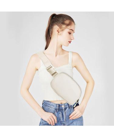 Joysoda 40 Inch Adjustable Fanny Pack Belt Bag - Unisex Beige Belt Bag for On-the-Go Style - Buy Online on SooperMarket.com