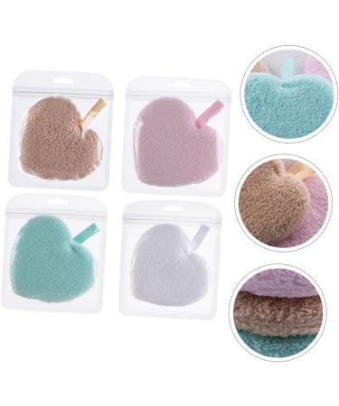 FOMIYES 12 Pcs Heart Shape Makeup Remover Puffs - Soft Cleansing Wipes & Cotton Pads for Effortless Makeup Removal - Ideal Facial Sponge & Makeup Supplies - Buy Online on SooperMarket.com