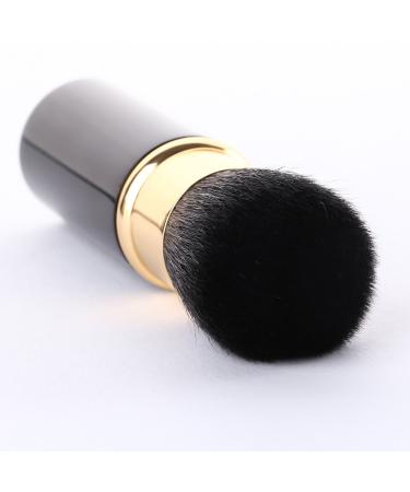 Retractable Makeup Brush - Goat Hair Portable Face & Blush Tool | Loose Powder Foundation | Travel-Friendly Beauty Essentials - Buy Online on SooperMarket.com