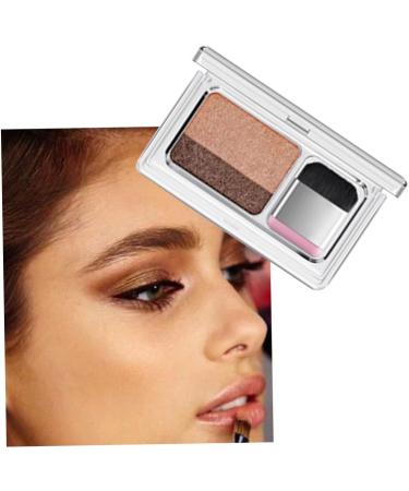 Eyeshadow Waterproof Two-Color Lazy Eyeshadow Double Colors Glitter Eyeshadow Waterproof Long Lasting for Beginner Pearl Camel Assorted Color - Buy Online on SooperMarket.com