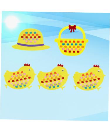 Didiseaon 5pcs Squiz Chicken Toy Set - Easter Party Favors & DIY Crafts | Non-Woven Fabric Baby Toys for Education & Puzzle Fun - Buy Online on SooperMarket.com