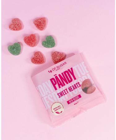 PANDY Candy SWEET HEARTS - Raspberry & Pear Gummy Candies Bag Only 1g Sugar & 80 Calories 1x50g (Pack of 2) 50 g (Pack of 2) - Buy Online on SooperMarket.com