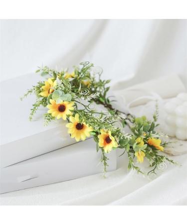 JSGHGDF Flower Headbands Women Bride Flower For Wedding Party Supply Garlands Wreath Headbands White - Buy Online on SooperMarket.com
