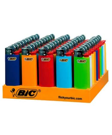 BIC Mini Lighters Assorted Colors 50 Pack