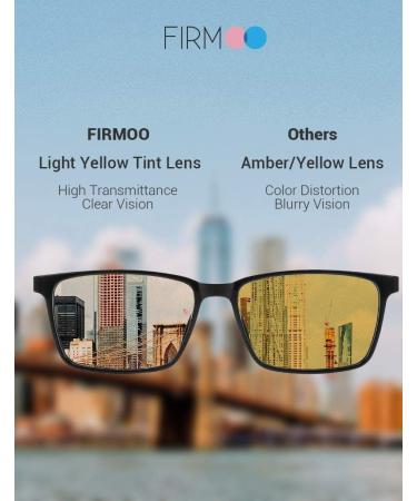 Shop Firmoo Blue Light Filter Glasses - Anti-UV Non-Prescription Stylish Full-Rimmed Design for Men & Women - Protect Your Eyes with Trendy Transparent Nerd Glasses - Buy Online on SooperMarket.com