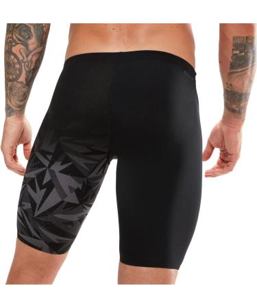 Speedo Men's Hyper Boom Placement V-Cut II Swim Shorts 6 - Black/Grey | International Shipping Available - Buy Online on SooperMarket.com