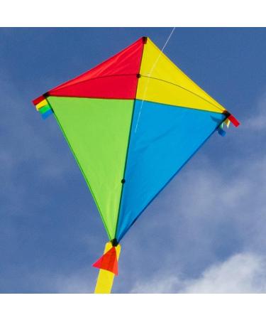 Cim Great Children's Dragons - Super Dragons Rainbow Eddy XL Kite for Kids 6+ | 90x98cm with 80m Line & Striped Tails - Perfect for Outdoor Fun! - Buy Online on SooperMarket.com