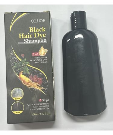 Instant Black Hair Dye Shampoo - 3 in 1 Color & Care for Gray Hair | Moisturizing & Long Lasting Repair - 100ml for Men & Women - Buy Online on SooperMarket.com